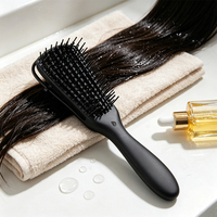 Brosse à cheveux pour perruques, accessoires pour fournisseurs de cheveux, brosse à huit rangées en PVC, peigne creux en forme de pieuvre pour démêler les cheveux ondulés et bouclés