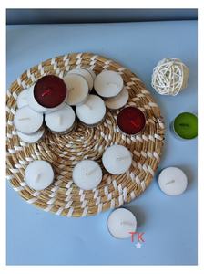 ティーライトキャンドル丸型装飾ティーキャンドル家庭用クリスマスディワリ製パラフィンワックスキャンドル - Product Image 2