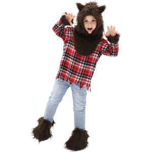 Costume de petit chaperon rouge et de grand loup méchant pour enfants, tenue de spectacle de conte de fées pour filles et garçons - Product Image 2