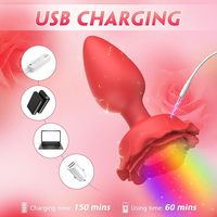 Jouets anaux Rose Toys, plug anal vibrant, vibrateur rechargeable avec contrôle par application, 10 vibrations, jouets sexuels anaux étanches pour couples