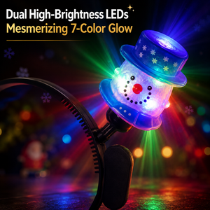 Lot <span class=keywords><strong>de</strong></span> 3 serre-têtes lumineux LED <span class=keywords><strong>de</strong></span> Noël, décorations scintillantes Père Noël, bonhomme <span class=keywords><strong>de</strong></span> neige, sapin pour fêtes <span class=keywords><strong>de</strong></span> fin d'année, accessoires <span class=keywords><strong>de</strong></span> cheveux <span class=keywords><strong>de</strong></span> Noël - Product Image 5