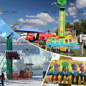 Trémie de grenouille sautante pour enfants Funfair et Mini tour de chute-Construction en acier et fibre de verre Attraction de parc d'attractions extérieur - Product Image 3