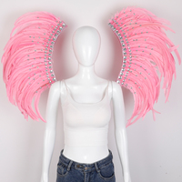 Ailes de plumes d'autruche personnalisées pour costumes de festival Samba, accessoires de performance, accessoires de danse, vente en gros