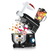 Nouveau robot culinaire 5 en 1, hachoir à viande, mixeur, batteur sur socle, haute qualité, anti-éclaboussures