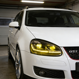 Ensemble de phares avant de voiture pour VW <span class=keywords><strong>Golf</strong></span> <span class=keywords><strong>5</strong></span> Mk5 2003-2011, phare LED avec animation de démarrage, plug and play, accessoires automobiles - Product Image 5