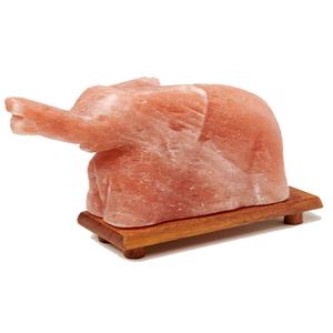 Apportez du charme exotique à votre espace avec la lampe au sel de l'Himalaya Crafted Animal Elephant Salt Lamp de Sian Enterprises - Product Image 6
