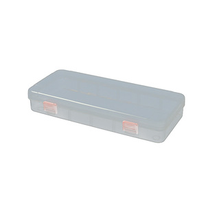 Transparent Plastic Storage <b>Box</b> Rectangle Double Pink Buckle Covered Home Desktop Organizer - Product Image 5