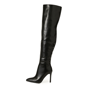 Nouvelles bottes hautes à talon aiguille 2023, mode extérieure, défilé, style urbain, collection complète de bottes 42 - Product Image 5