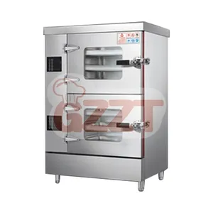 Commercial Chicken Steamer 24Kg Rice Steaming Cabinet 8Kw Food Steamer Equipment 220/380V 6 Pans Rice Steaming Cooking Cabinet