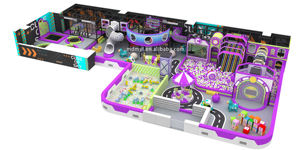 สนามเด็กเล่นในร่มที่ทันสมัยปรับแต่งได้สำหรับเด็กและเด็กวัยหัดเดินที่มีลูกปืนใหญ่และเกม <span class=keywords><strong>VR</strong></span> พื้นที่เล่นเชิงพาณิชย์ - Product Image 2