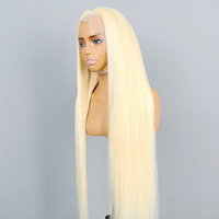 Perruques en cheveux humains blonds 613 lisses, transparentes HD, avec dentelle frontale complète 13x4 et 13x6, pour femmes, vente en gros