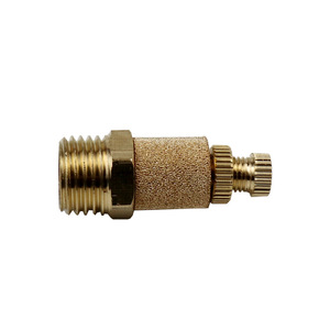 ตัวเก็บเสียงลมแบบปรับได้ Zhaolong Pneumatic ทำจากทองแดงทั้งหมด ขนาด 1/2 3/4 1 นิ้ว พร้อมวาล์วควบคุมเสียง - Product Image 5