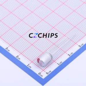 Condensador Sólido PCR0ECS821MF08LL25WP, Componente de Orificio Pasante (THT), D6.3xL8mm 820uF 20% 2.5V 5.6A100kHz - Product Image 1