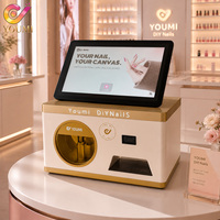 Imprimante à ongles numérique 3D intégrée avec sécheuse UV-LED pour nail art DIY, rendu des couleurs vibrantes