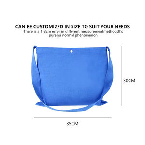 Sac à bandoulière léger en toile, petit format, couleur unie, idéal pour les étudiants, avec compartiment pour sacs de courses en vrac - Product Image 3