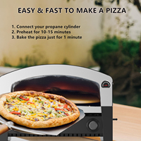 Parrillas de barbacoa de gas con logotipo personalizado de alta calidad y horno de pizza moderno Premium para exteriores, ideal para altas temperaturas