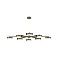 Classique 8 Lumières Salle À Manger Américaine Lampe Villa Designer Industriel Moderne Maison Lustre En Laiton