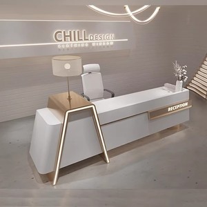 Mostrador de Recepción para Empresas, Diseño Elegante para Oficinas, Hoteles, Tiendas, Salones de Belleza, Mostrador de Recepción Personalizado - Product Image 2