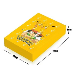 Stock Pokémoned Noël Avent Boîte Aveugle 24pcs PVC Vinyle Boîte Aveugle Pikachu Frozen Personnages pour Jouets Cadeaux - Product Image 4