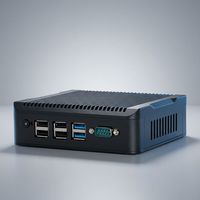 Mini PC Industrial Sin Ventilador Intel N5095 4C/4T, Sistema Linux Windows, 16GB+512GB, 4*RS232, 2*LAN, Mini PC Integrado