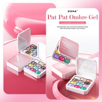JTING Diseño Libre, Colección de Esmaltes de Uñas en Gel Ombré Pat Pat de 12 Colores, 5 Efectos, Esmalte en Gel Sin HEMA ni TPO, Suministros OEM para Uñas