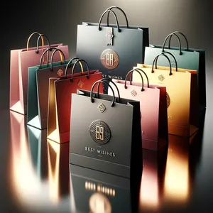 Lipack Eco-Friendly Materials Good Price Cosmetic Shopping Paper Bags With Logo