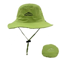 Chapeau Bob Noir Personnalisé pour Pêcheur, Séchage Rapide, avec Poche et Cordon, Idéal pour l'Extérieur - Vente en Gros