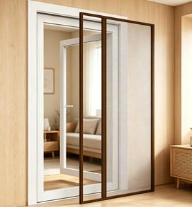 <span class=keywords><strong>Puerta</strong></span> Corredera Retráctil de Aluminio de Alta Calidad con Mosquitera Extraíble <span class=keywords><strong>para</strong></span> Balcón de Hotel, Prevención de Insectos - Product Image 1