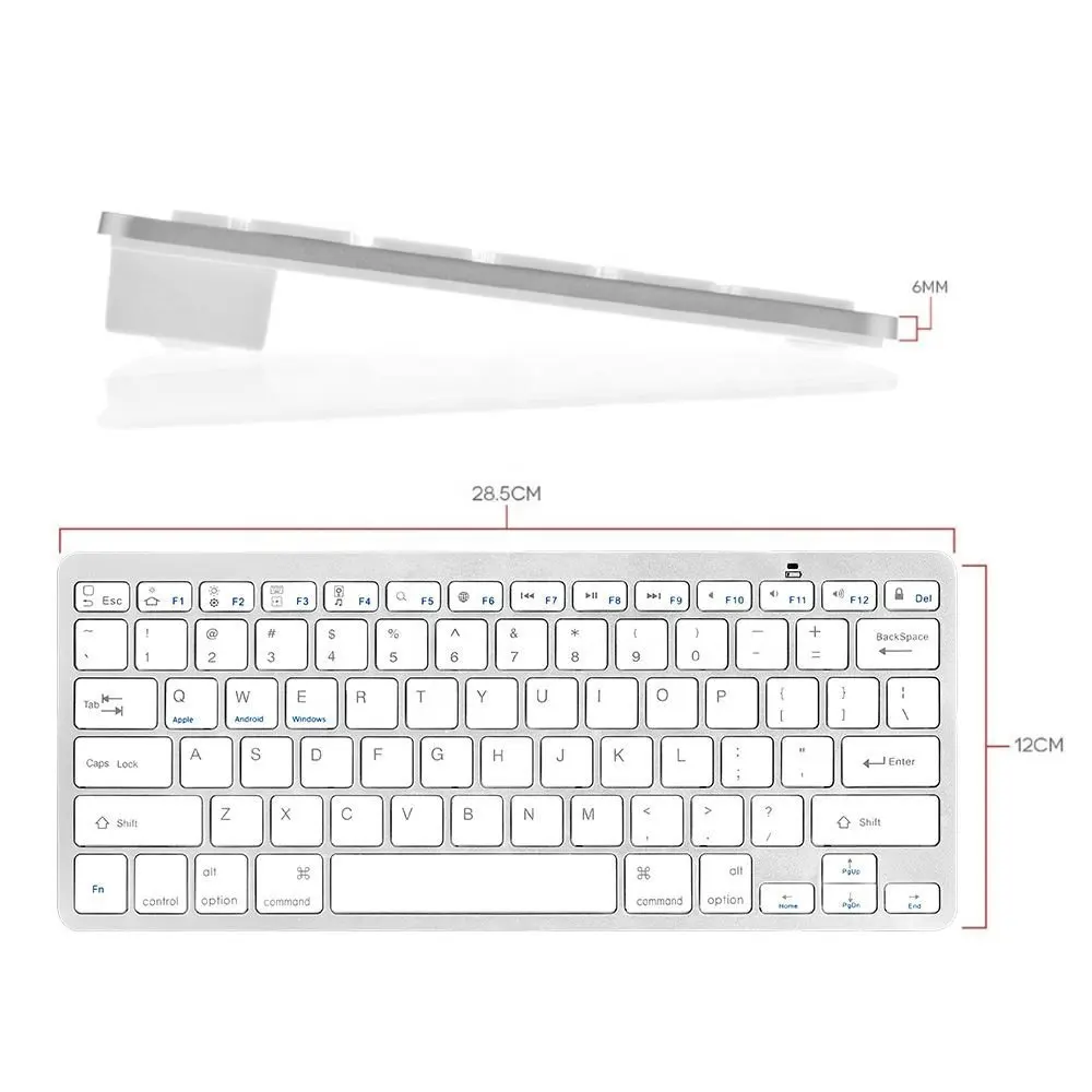 Bàn Phím Không Dây Di Động Abs Mỏng Bán Chạy Dành Cho iMac Macbook