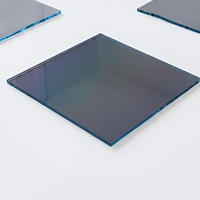 Panneau de verre conducteur enduit d'ITO de 1,1 mm, verre optique électronique, forme personnalisée, bord poli pour usage industriel