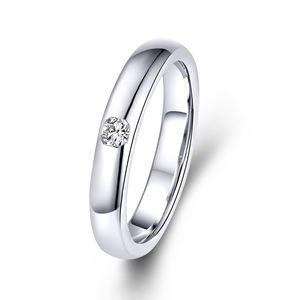 Vente en gros de bijoux fins personnalisés en or blanc massif 18 carats plaqué rhodium avec diamants naturels, classiques pour les fêtes, les fiançailles et les mariages - Product Image 1