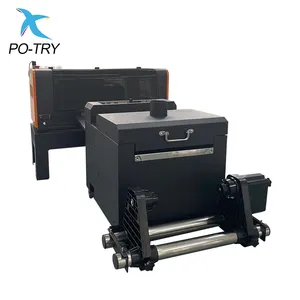 PO-TRY akurasi tinggi 30cm 2 kepala cetak mesin cetak Film Transfer panas pencetak DTF tahan lama