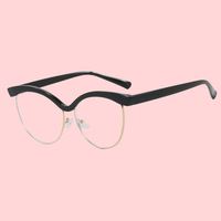 Lunettes optiques rectangulaires unisexes anti-lumière bleue, monture simple et tendance, semi-cerclées, bloquant la lumière bleue