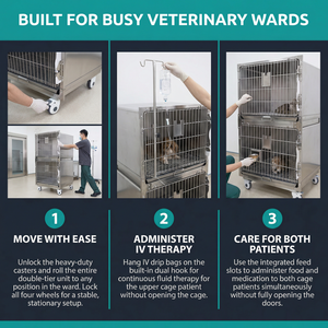 Kilitlenebilir Kapılı, Küçük, Orta ve Büyük Boy Köpekler İçin Ağır Hizmet Tipi Paslanmaz Çelikten Yapılmış İç ve Dış Mekan Köpek Kulübesi/Kafesi - Product Image 4