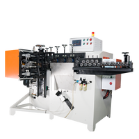 Machine de formage d'anneaux par soudage bout à bout CNC automatique 2-6 mm, à alimentation servo, cisaille hydraulique, moteur PLC, pour la fabrication industrielle de métaux lourds