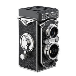 Appareil photo rétro compact avec joystick manuel, appareil photo reflex à double objectif HD 1080P avec écran de 1,54 pouces, coque rabattable, filtres et batterie de 1000 mAh - Product Image 2