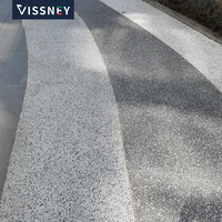 Peinture acrylique aqueuse Vissney, peinture à base de résine liquide pour surfaces murales et de sols, effet pierre et sable