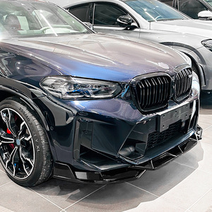 Amp-Z Front Bumper Lip Splitter Carbon Fiber Texture Matte Finish For BMW X3M X4M F97 F98 LCI 2022+ - Product Image 3