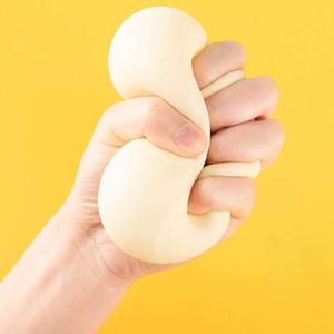 Boules anti-stress géantes en forme de ravioli, jouet sensoriel, jouet anti-stress à pincer et à presser, TPR Taba - Product Image 3