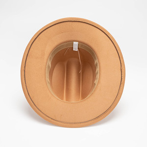 Sombrero <span class=keywords><strong>de</strong></span> Ala Ancha Plana 100% <span class=keywords><strong>Lana</strong></span> al por Mayor en Stock, Versátil Sombrero <span class=keywords><strong>de</strong></span> Moda Primavera para Hombre y Mujer, Ideal para Fiestas y Uso Casual al Aire Libre - Product Image 4