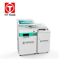 Kiosque de guichet automatique bancaire intérieur à écran tactile avec SDK activé pour les services de dépôt, de retrait et de chèques