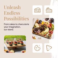Support à gâteau multifonctionnel 2-en-1 personnalisé en bambou avec couvercle en acrylique transparent, plateau de présentation de desserts en bois