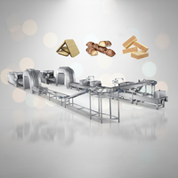 Ligne de production entièrement automatique de haute qualité pour la fabrication de gaufrettes et de petites gaufrettes
