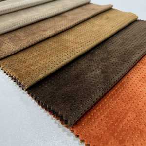 Tela de muebles de tapicería de Color personalizado de terciopelo holandés en relieve ultrasónico para juguetes suaves - Product Image 4