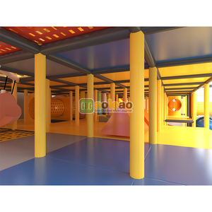 ملعب داخلي بارتفاع 9 أمتار مع زلاجة حلزونية وهياكل لعب متعددة الطبقات: معدات تسلية تجارية للأطفال - Product Image 5