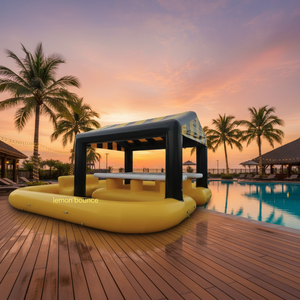 Bar Flotante Inflable de PVC para Eventos Comerciales, Bar Flotante con Carpa Inflable para Uso Comercial - Product Image 5