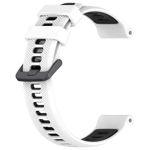 Bracelet de <span class=keywords><strong>montre</strong></span> en silicone bicolore 20mm 22mm pour bracelet de <span class=keywords><strong>montre</strong></span> <span class=keywords><strong>Garmin</strong></span> Forerunner 965/955/945/<span class=keywords><strong>745</strong></span> - Product Image 1