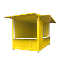 Maisons modulaires préfabriquées mobiles portatives 10ft Fast Food Mini maisons mobiles de café de conteneur