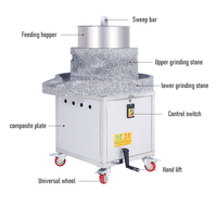 Machine à broyer le soja et le tofu électrique automatique Shunweilian WT-45, en acier inoxydable et pierre naturelle, capacité de 40 kg/h, vente chaude