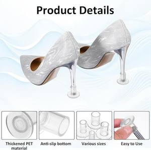 Protections antidérapantes pour talons aiguilles – Protège-talons pour la marche sur l'herbe et les sols irréguliers - Product Image 6